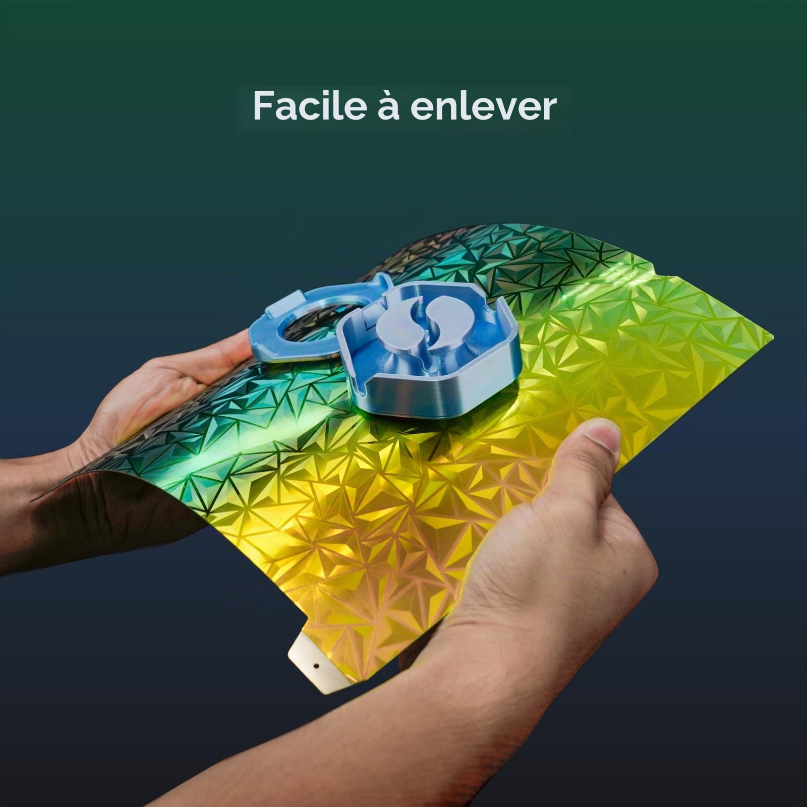 Plaque de construction en PEI double face pour imprimante 3D Neptune 3 Pro/Neptune 4 Pro, 235x235mm Plateforme flexible en acier à ressort amovible pour imprimante 3D