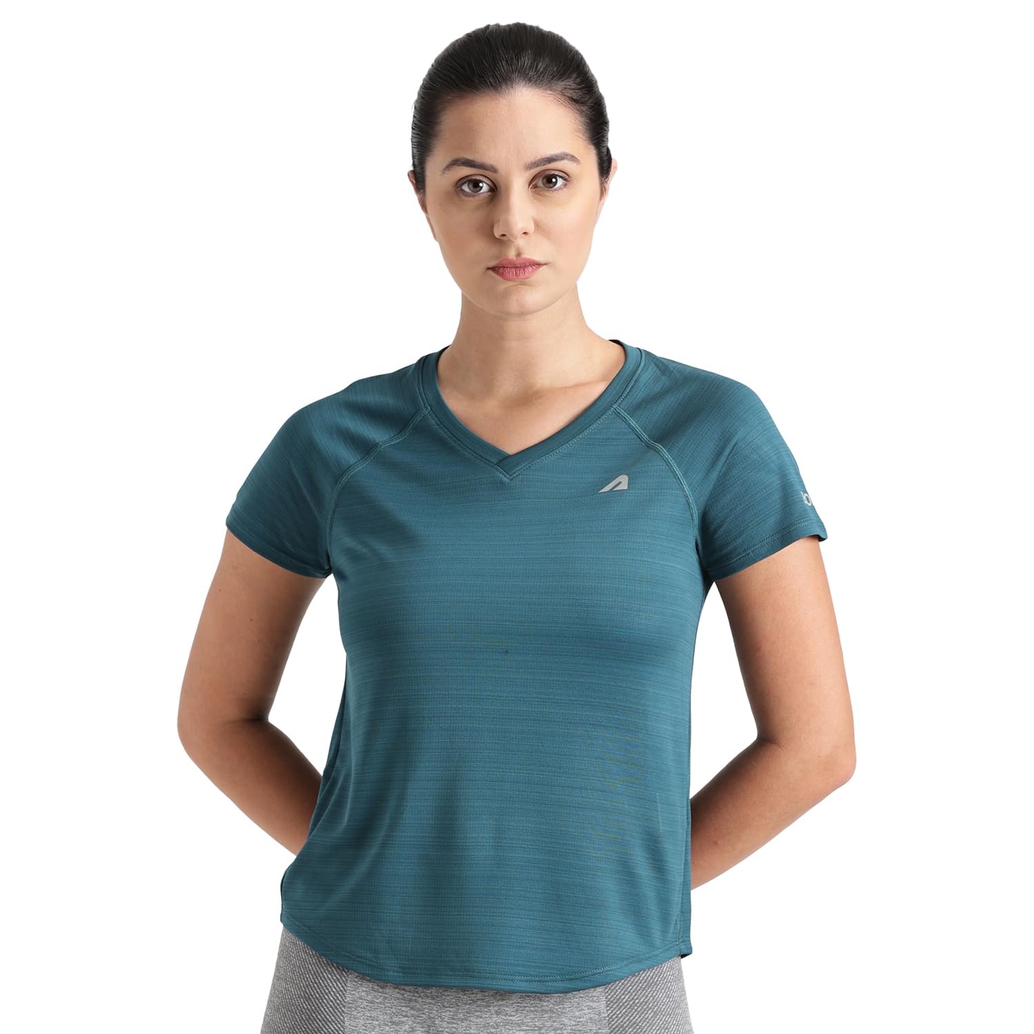 BoldfitGym T Shirt for Women V Neck Regular Tshirt for Women Quick Dry Active Wear T Shirts for Woman Dry Fit Polyester t Shirts for Women for Gym & Sports Wear Anti Odor Women T Shirt