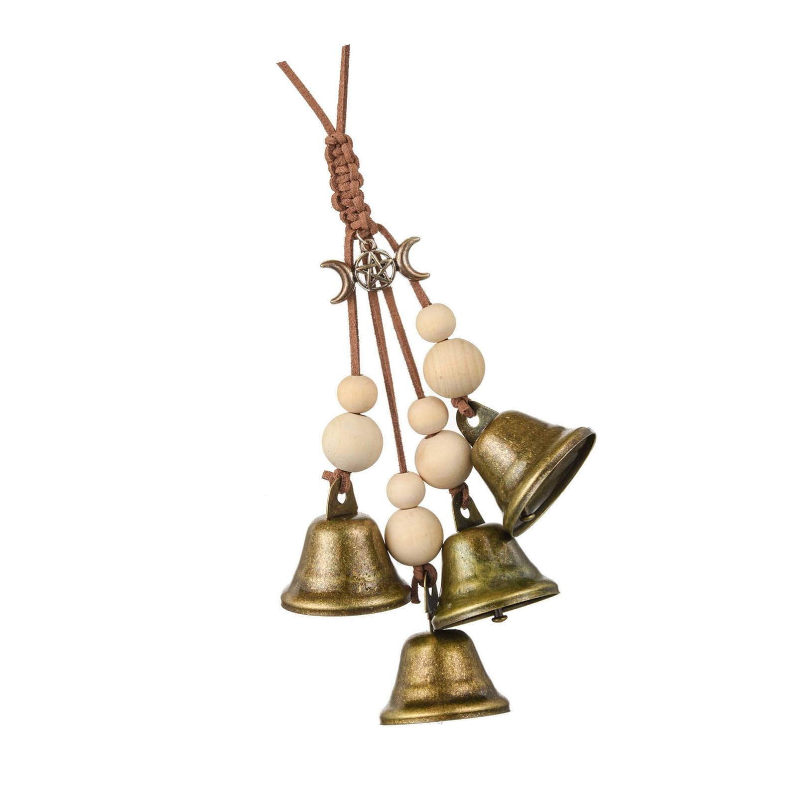Plcpdm Jm02193 Handcrafted Wood And Copper Decorative Bells Wind Chimes For Home Door Window Christmas Party Decoration Wall Hangings