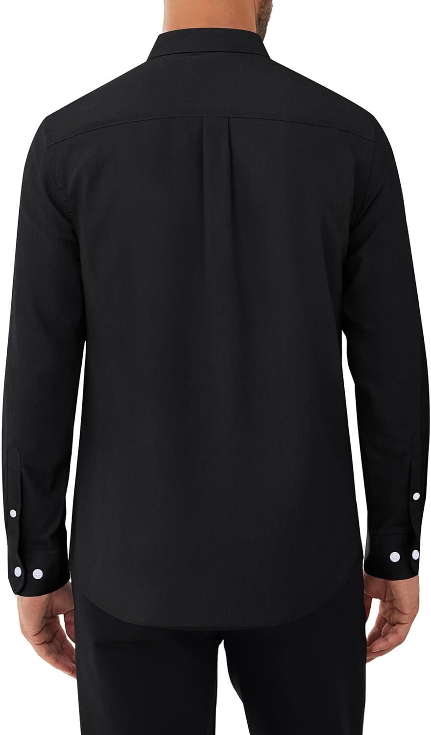 Alimens & Gentle Mens Oxford Shirts Stretch Long Sleeve Dress Shirt for Men Casual Business Work Solid Button Down Shirts - Image 2