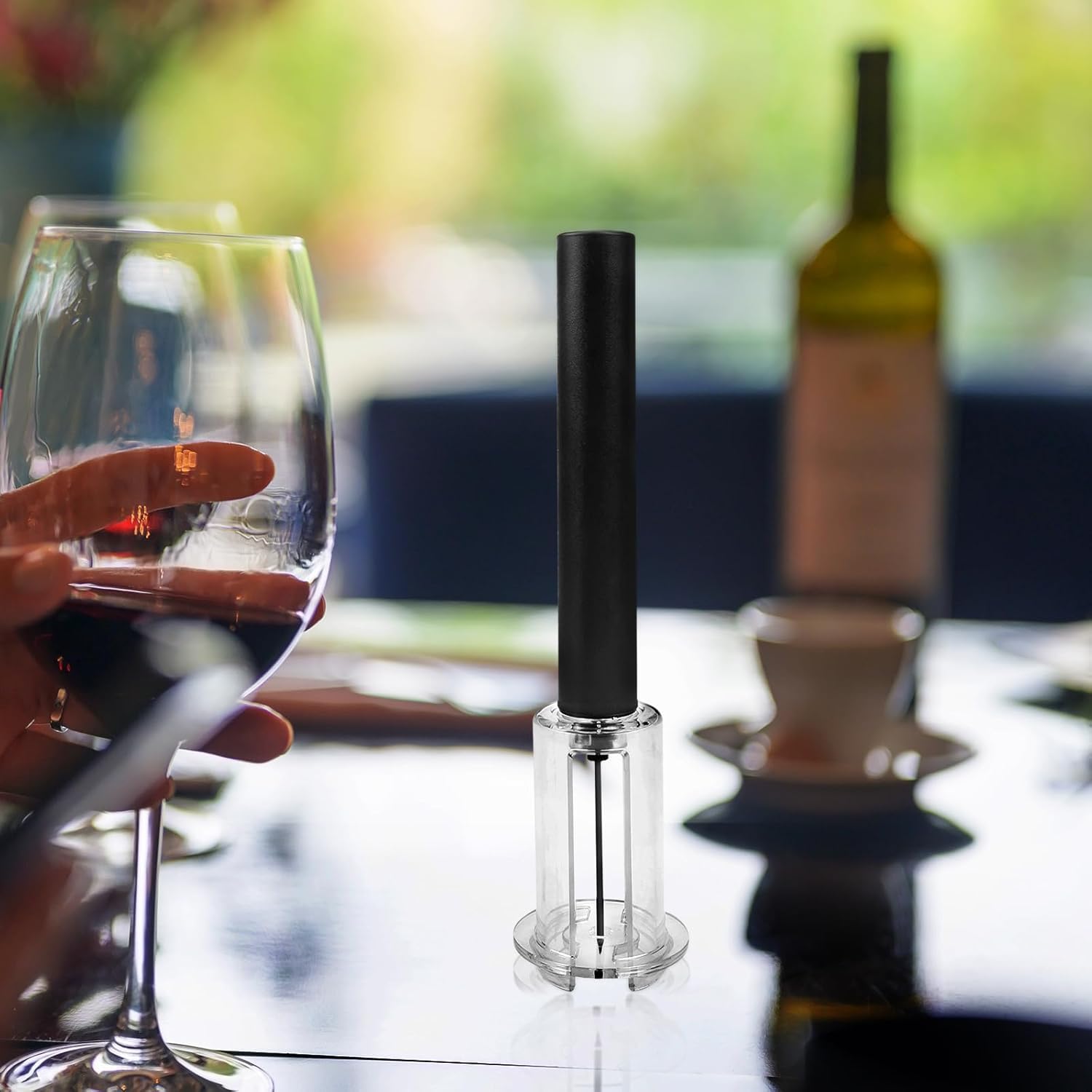 Sacacorchos Vino de Aire a Presión, Abridor de Vino a Bomba Elegante y Práctico Abridor de Botellas con Bomba de Aire a Presión Ideal y Fácil de Usar para Hogar y Restaurantes,Fiesta
