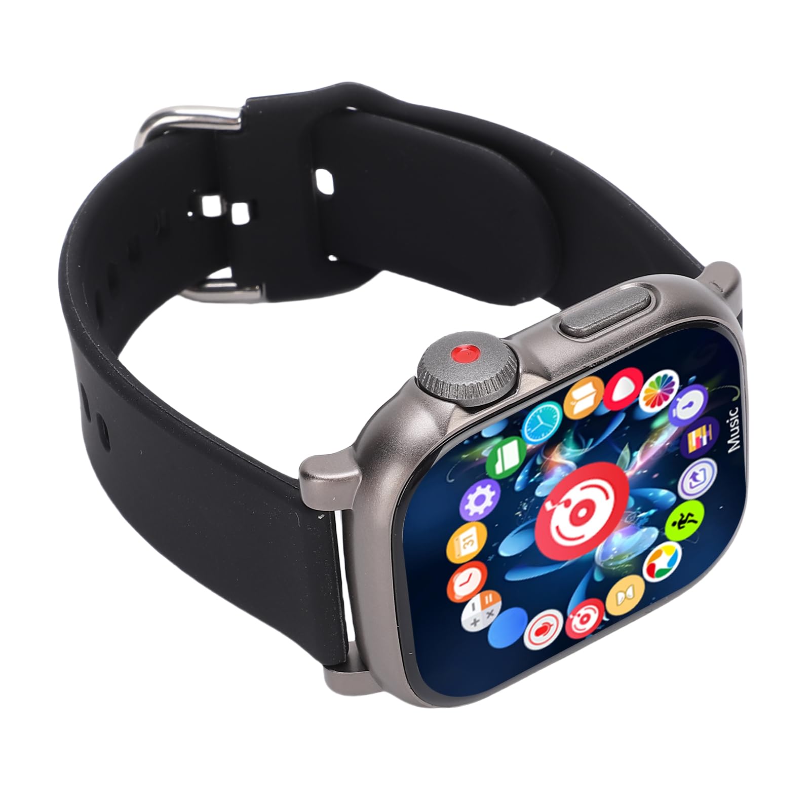 Cuifati Tragbarer MP3-Player 128 GB, 2,01-Zoll-Touchscreen-Bluetooth 5.4-Musikplayer mit Armband und Integriertem Lautsprecher, Tragbarer MP3-Player Zum Laufen, Training, Reisen (64G)
