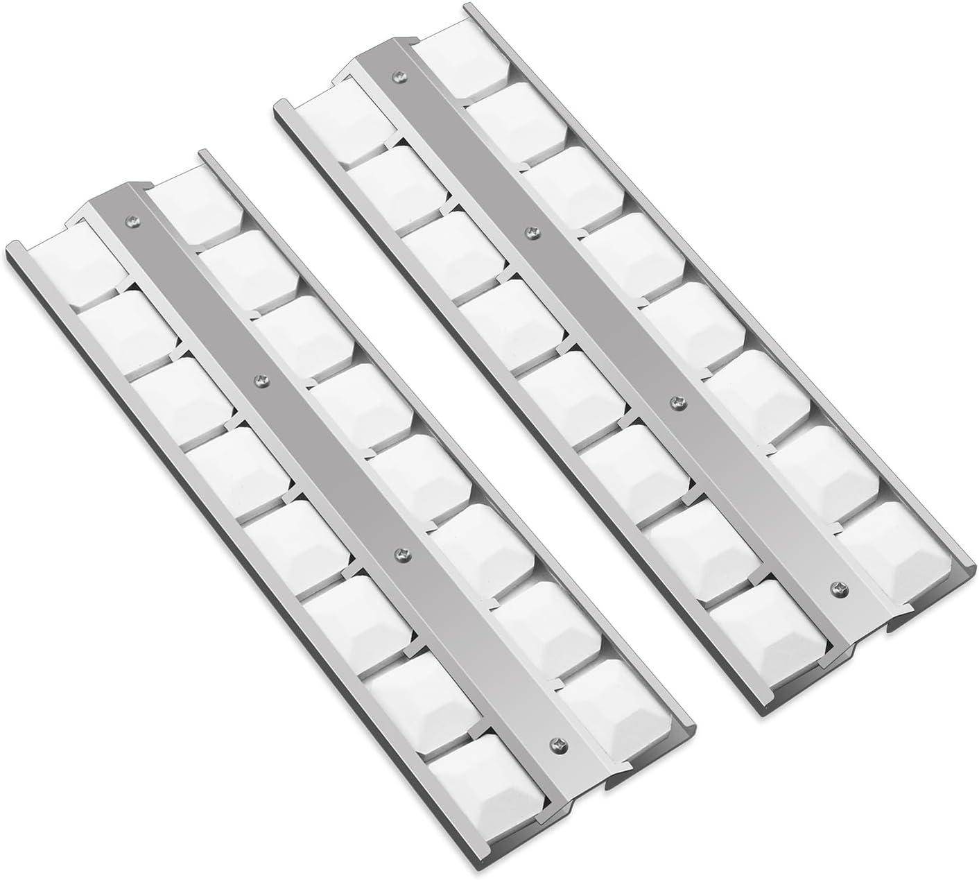 Grill Briquette Tray & Ceramic Briquettes Set for Viking Gas Grill Models, Stainless Steel Heat Plate, 18" x 5 1/2", Replaces Parts 032370-000, 2 Pack