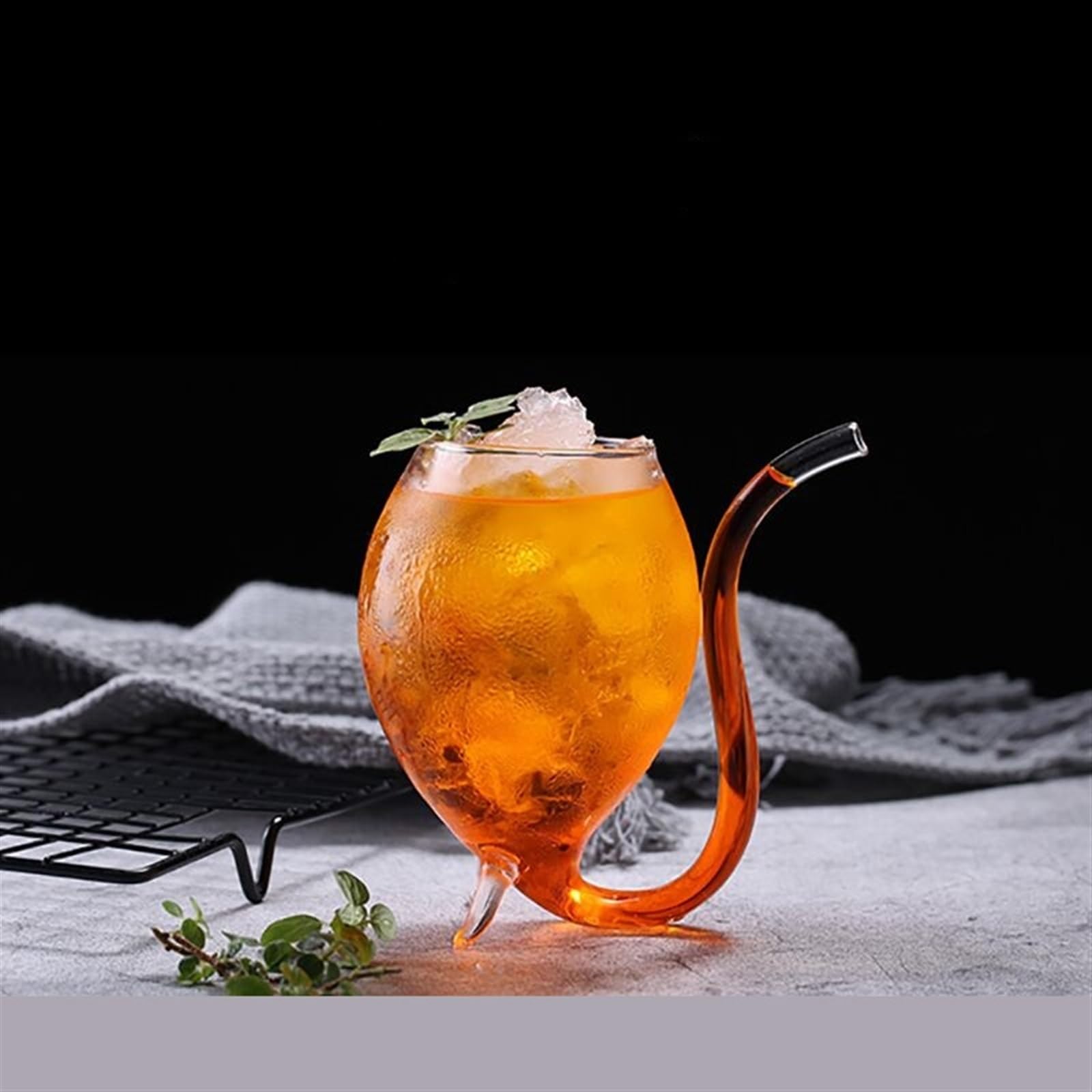 Tazas de Vidrio Creativas para Bebidas frías, Copas de Vino, Vasos para Jugo, Fiestas en casa, Bar, Uso Transparente para café y té.