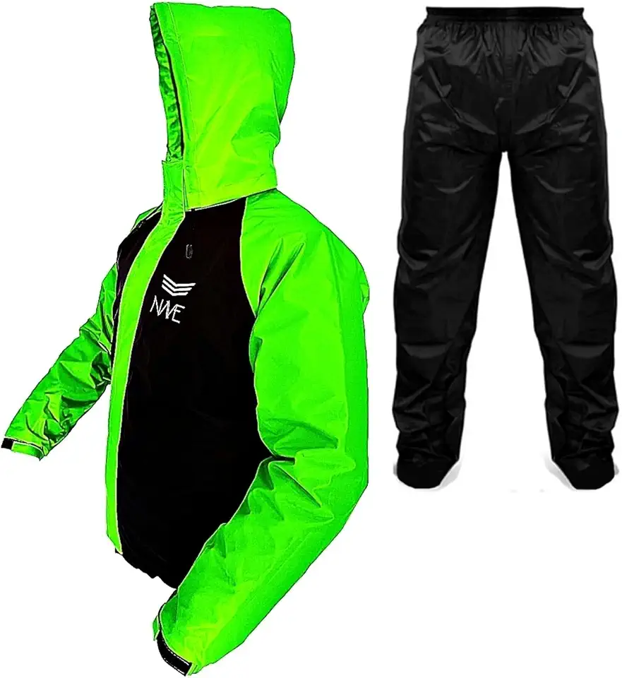 Capa De Chuva Motoqueiro Nylon Emborrachado Impermeável Nave