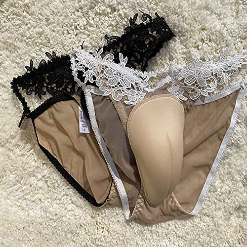 LOEBKE Crossdresser Thong Panty Camel Toe Hiding Gaff Shaping Brief Men's Polyester See-Through G-String/Gay Panties3
