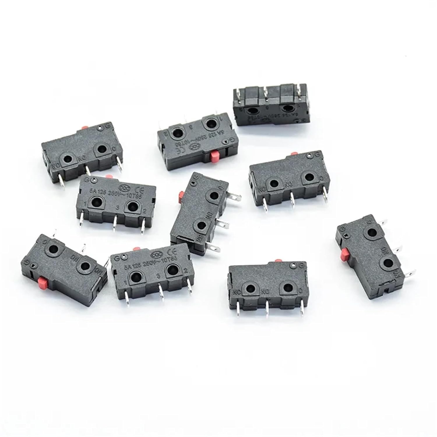 10個/ロット リミットスイッチ 3ピン N/ON/C 全5A 250VAC KW11-3Z マイクロスイッチ