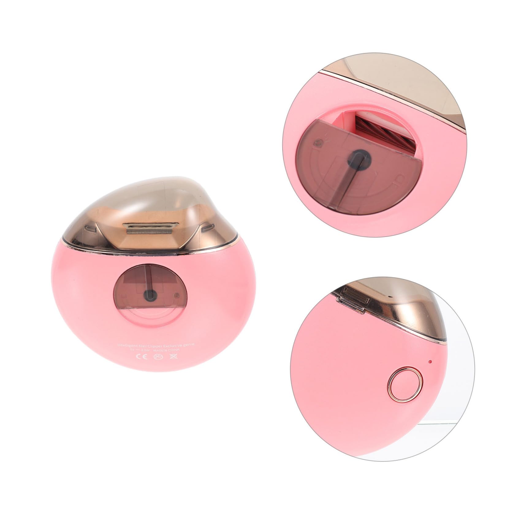 Cortauñas Eléctrico para Niños, Juego 1 Set Rosa USB