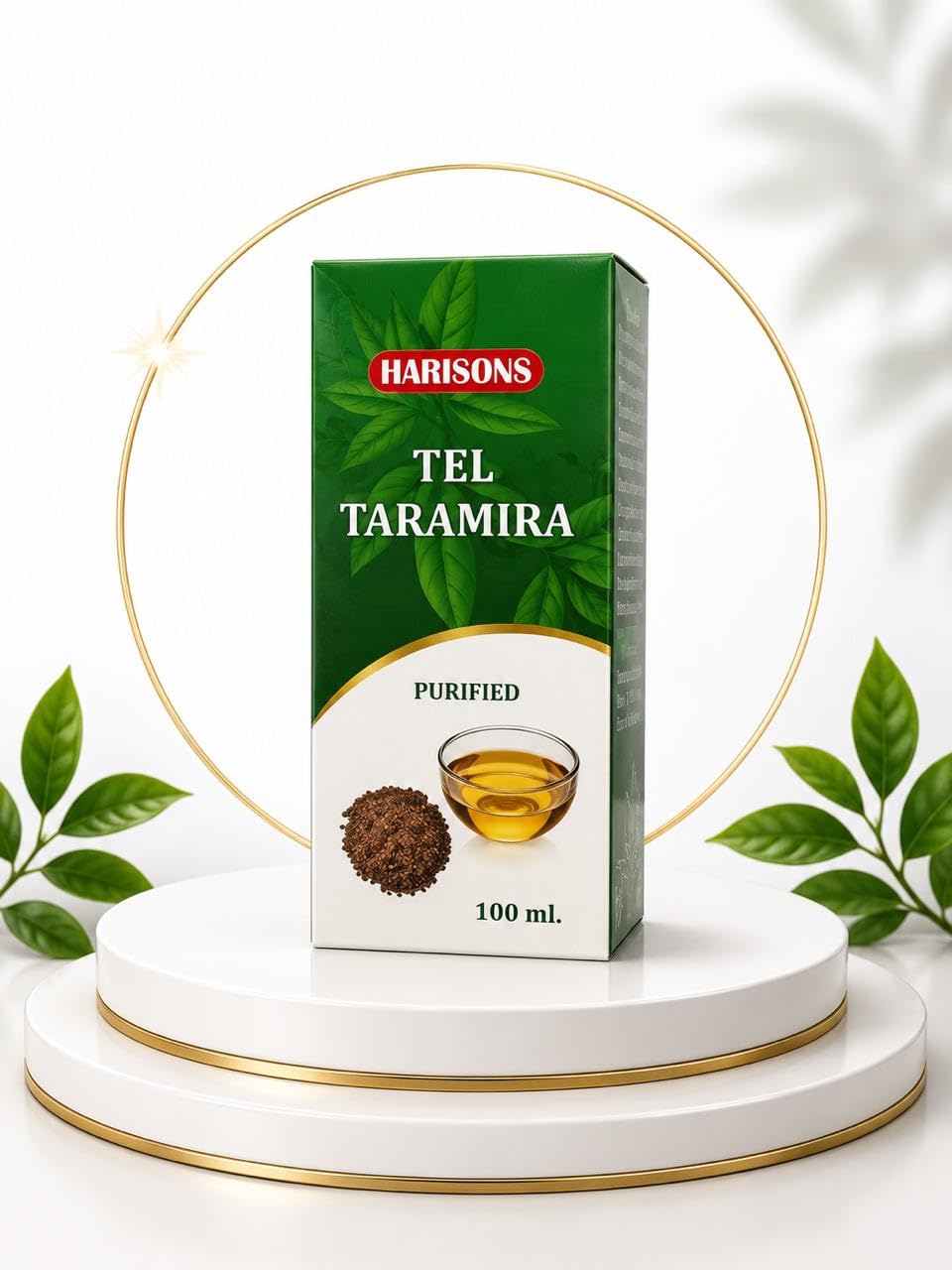 Harisons Taramira Oil | 100% Pure Cold Pressed Taramira Oil | Natural Ayurvedic Hair & Skin | Nourishing & Strengthening | 200ml-image-1