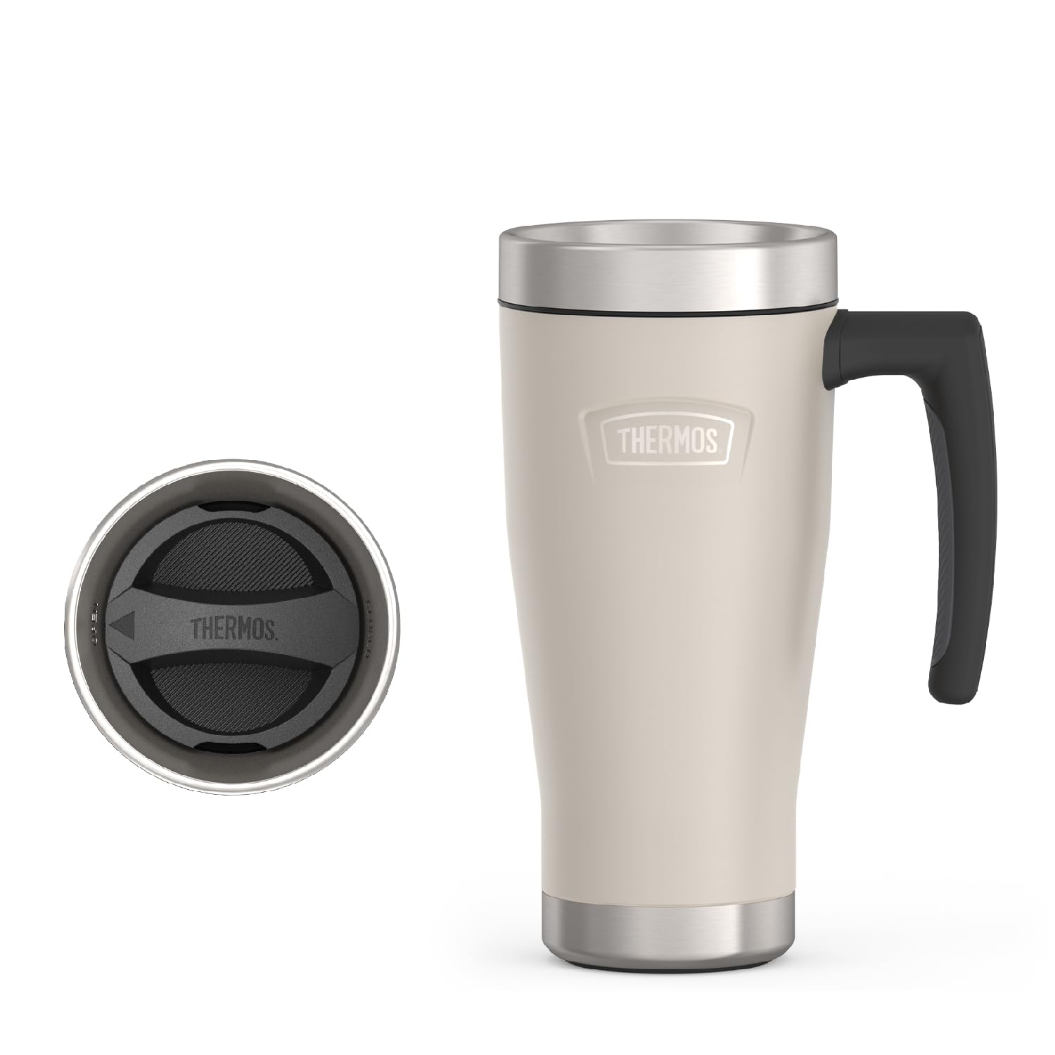 THERMOSICON SERIES, Stainless Steel Mug, Sandstone, 16 oz