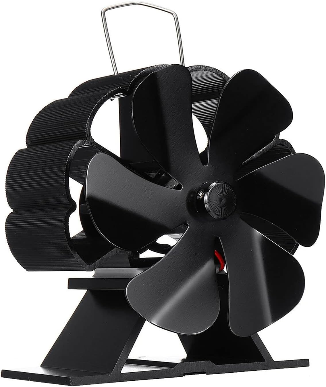 Nlmayt Wood Stove Fan, 6 Blades Small Log Burner Fan with Stove