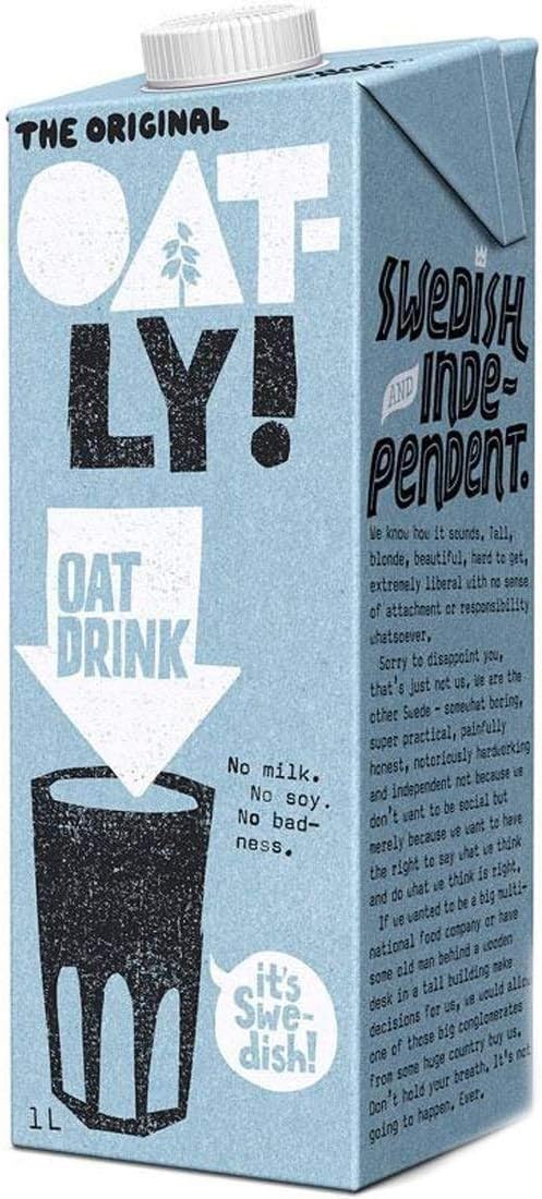 Oatly Original Oat Drink 1 QT (Pack of 2)