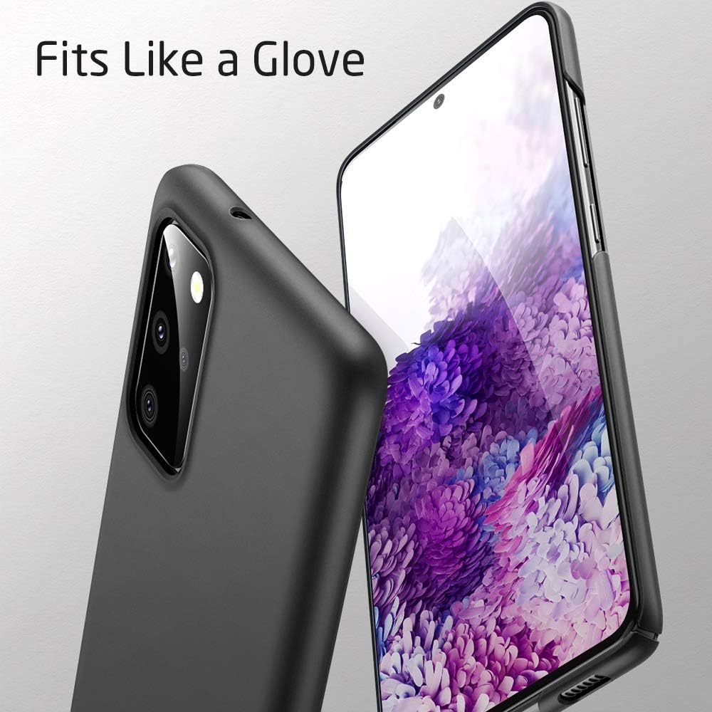 ESR Appro Slim Case Compatible with Samsung Galaxy S20 Plus (6.7-Inch) [Slim Silky Matte Hard Cover Case] [Ultra-Thin and Protective] ?Black