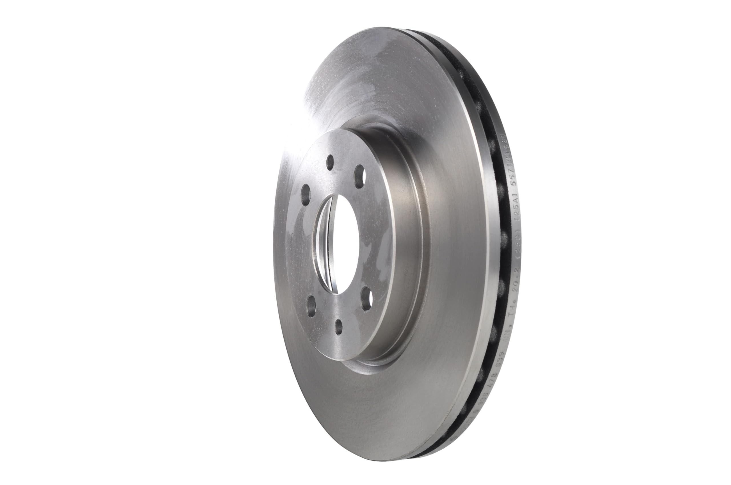 BOSCH Set Dischi Freno BD557 - Dischi Ventilati di Ghisa di 257.2 mm - Asse Anteriore - Conformi al regolamento ECE-R90 - Meno Corrosione e Affaticamento dei Freni - 2 Dischi