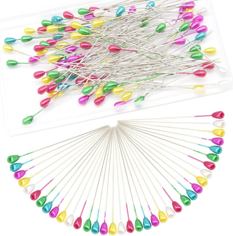 Amazon.com: Yosawa 150 Pcs Corsage Boutonniere Pins Teardrop Colored ...