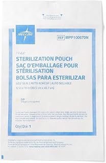 Tyvek Sterilization Pouch, Self-Sealing, 12" x 18",1000,Case,MPP100670N