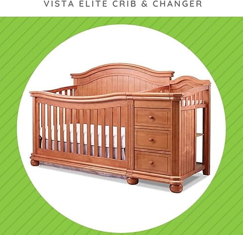 Miniatura 21 de Riel de seguridad para camas pequeñas Sorelle Convertible Cunas – Riel de madera maciza para conversión de cuna convertible a cama infantil – Riel