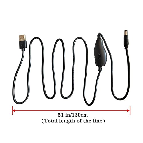 Miniatura 2 de JINGHAOER Electric Nail Drill Power- Cord, USB Charger Power Line, Change the Interface to the Nail File Kit Cord 5.53.5 Adjustable Speed and