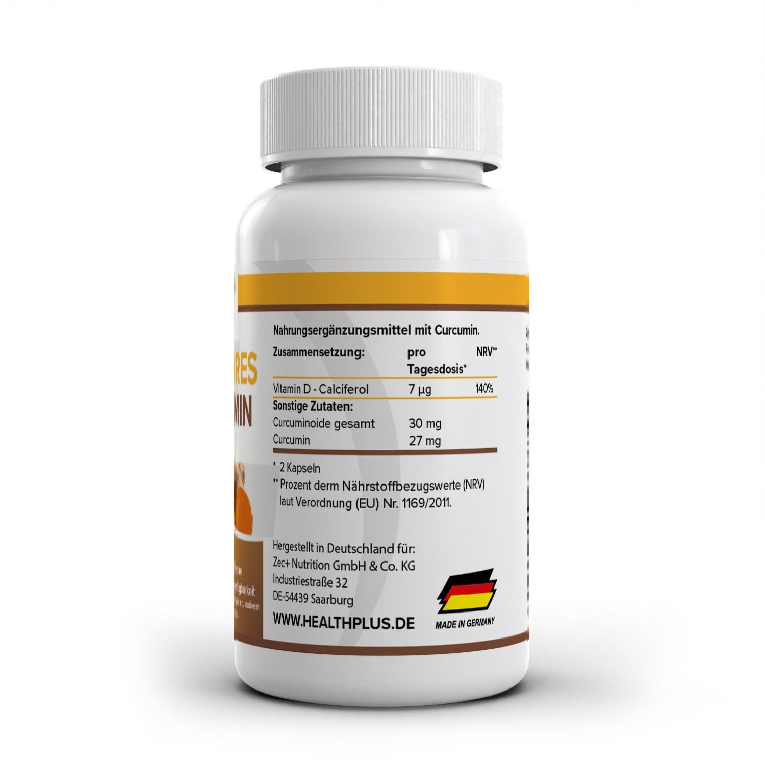 Zec+ Unflavoured Health+ Curcumin, 60 Stück