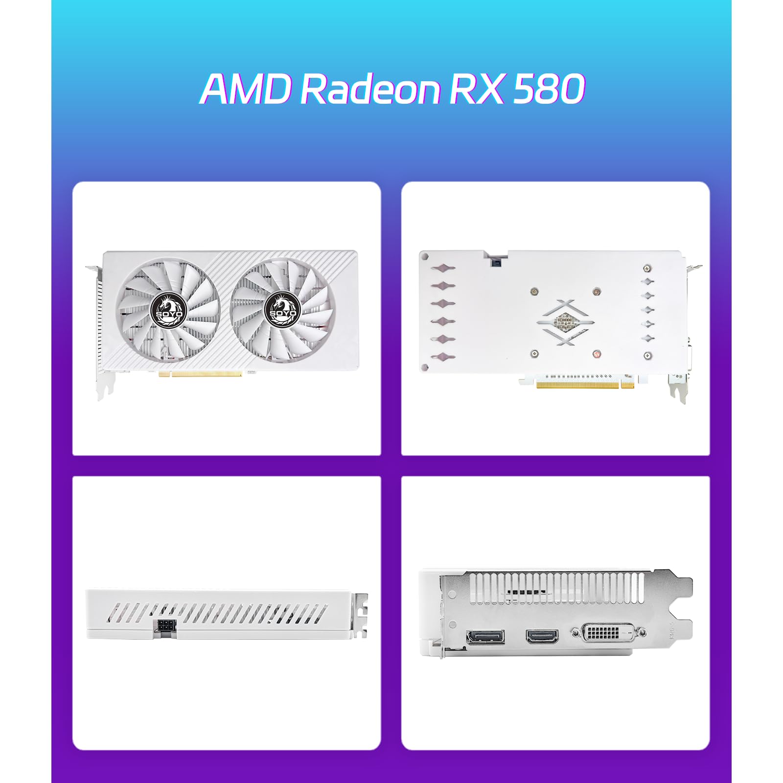 Amazon | SOYO AMD Radeon RX580 ゲーミンググラフィックカード 8GB 