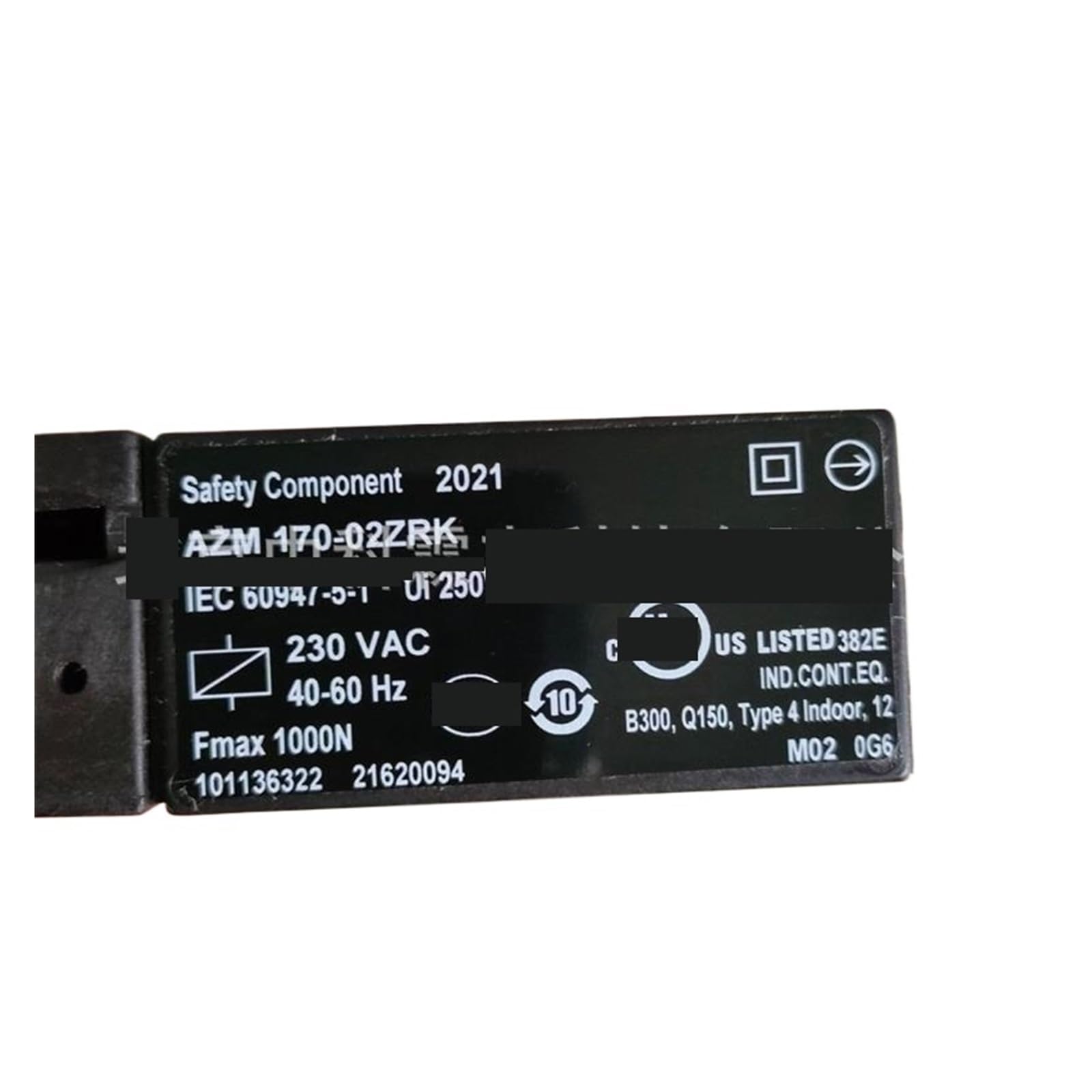 Interruptor de bloqueo de seguridad 170-02ZRK 230VAC