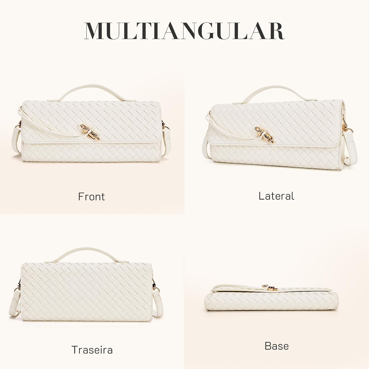 Romantic Crown Bolsa Feminina Transversal Artesanal Trançada Couro Vegano Romantic Crown Bolsa Feminina Transversal Artesanal Trançada Couro Vegano