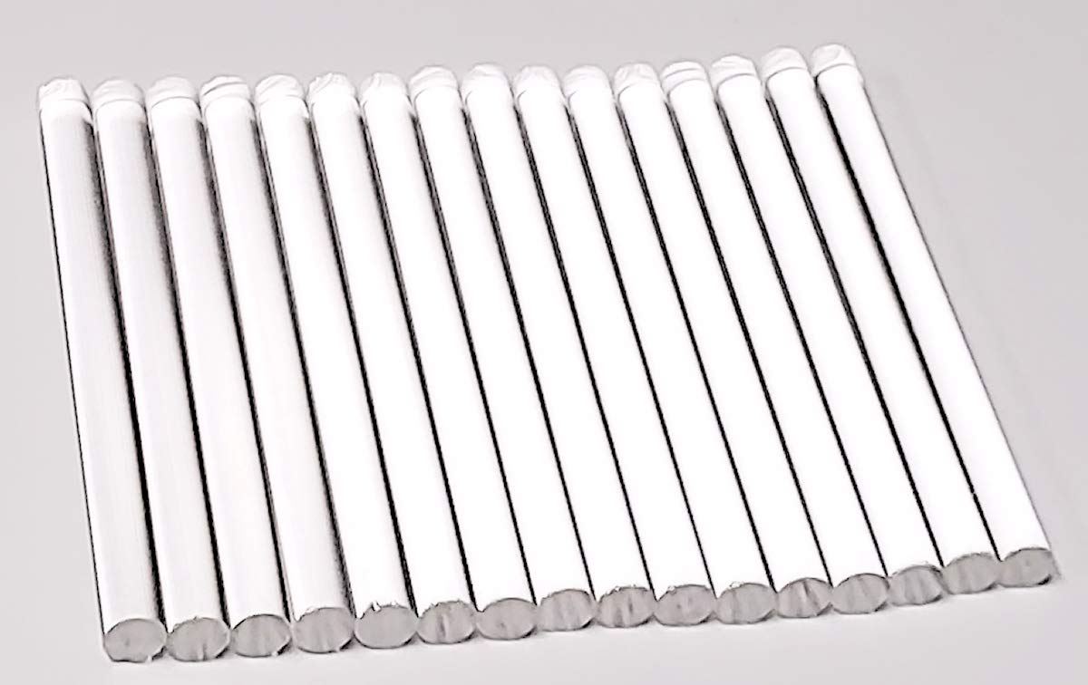 16 Pcs 3/8” OD x 5 Inch Long Clear Acrylic Plexiglass Rod Dowels, Pegs .375" Diameter - 9.52mm