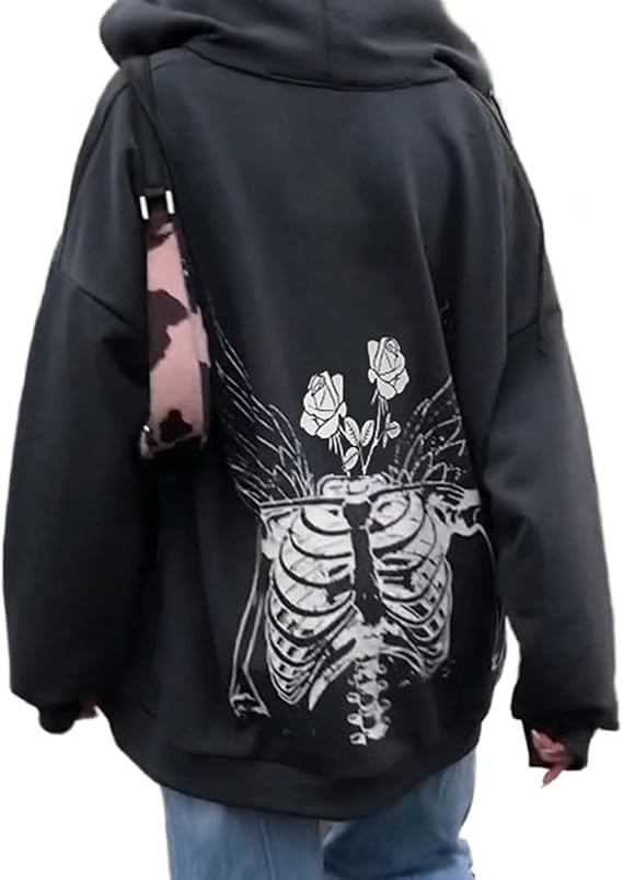 Esqueleto Sudadera Halloween Hombre Sudadera Capucha Esqueleto