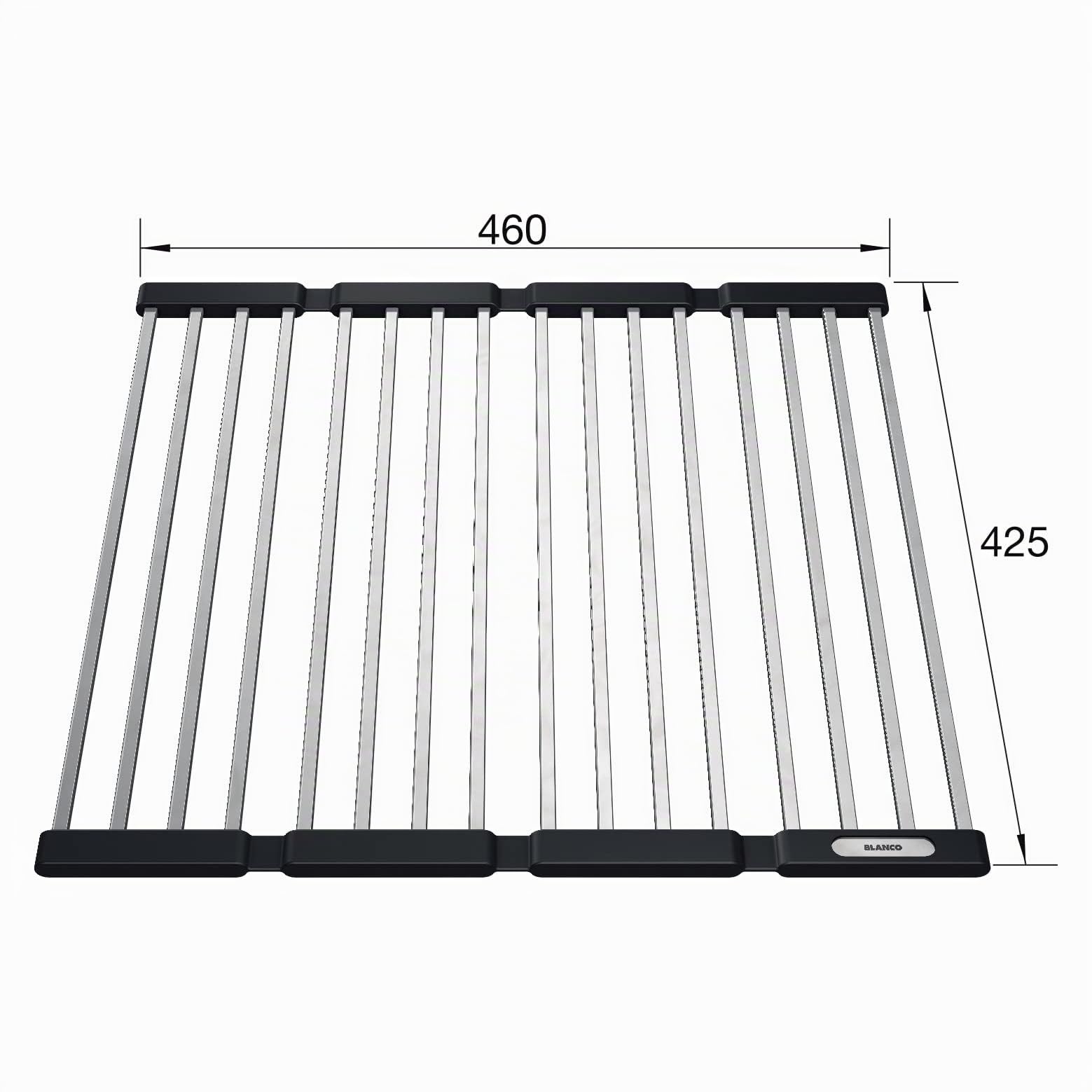 BLANCO 238482 Natte Pliable Servant D’égouttoir pour L’évier de Cuisine, Natte Pliable pour L’évier dans La Cuisine, Largeur 425 mm