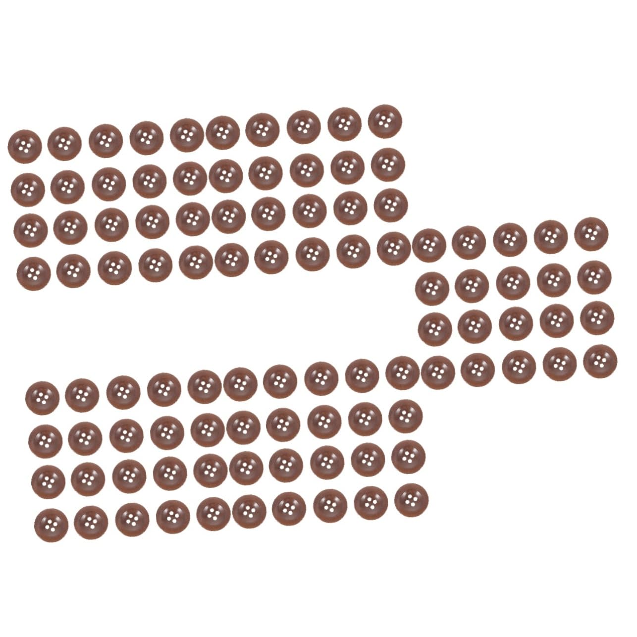SEWACC 100stücke Runde Holzknöpfe Für Überwürfe Vielseitige Nähknöpfe Für Kleidung Bastelprojekte Und -accessoires Kaffee Langlebig Und Glatt