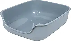 Pet Games Caixona De Areia Cinza - Bandeja Higiênica Para Gatos Tamanho:Extra Grande