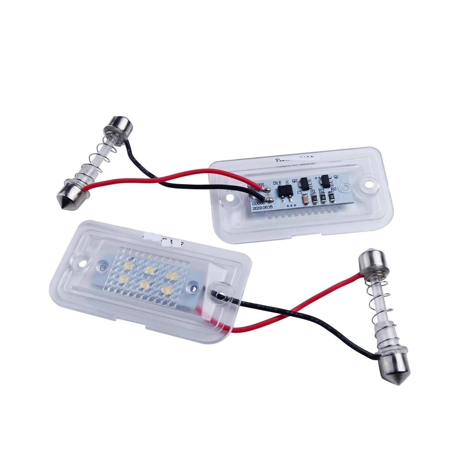 Luz LED matrícula Luz Placa Matrícula LED Para Coche Para Benz Para W203 Para C209 Para A209 Para R230 Para R199 2003 2004 2005 2006 2007 2008 2009 Luces matrícula traseras