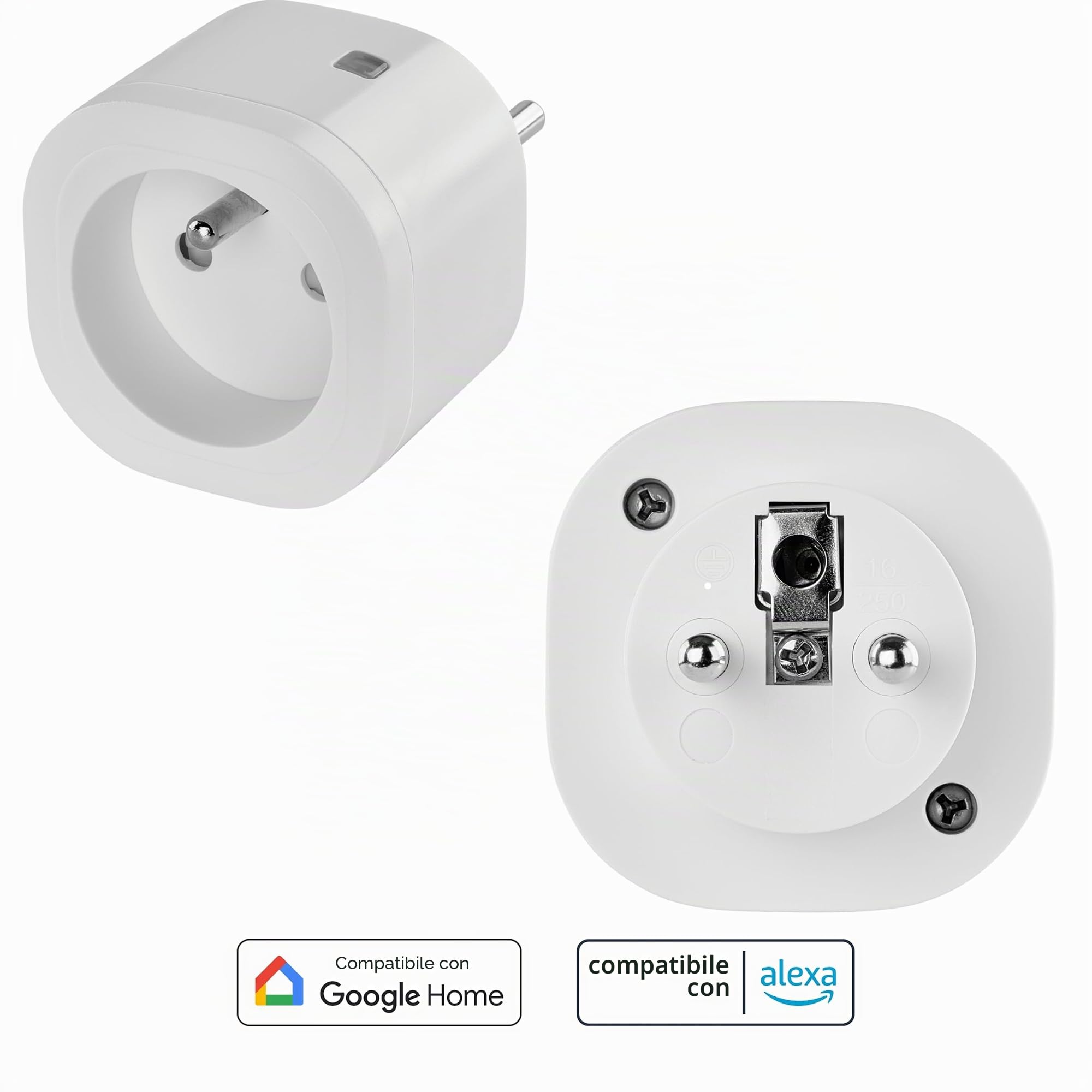 OMAJIN by Netatmo Presa Collegata (Tipo E) Programmabile, Monitoraggio dei Consumi, Controllo Remoto, Contatore di Energia, Spegnimento Differito, Nessun Hub Richiesto, WIFI 2.4 GHz/Bluetooth, 16A/3