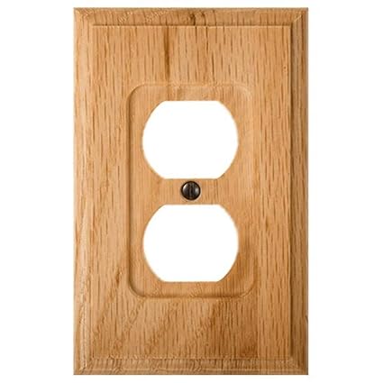 AmerTac 4025D Traditional Light Oak Wood Wall plate