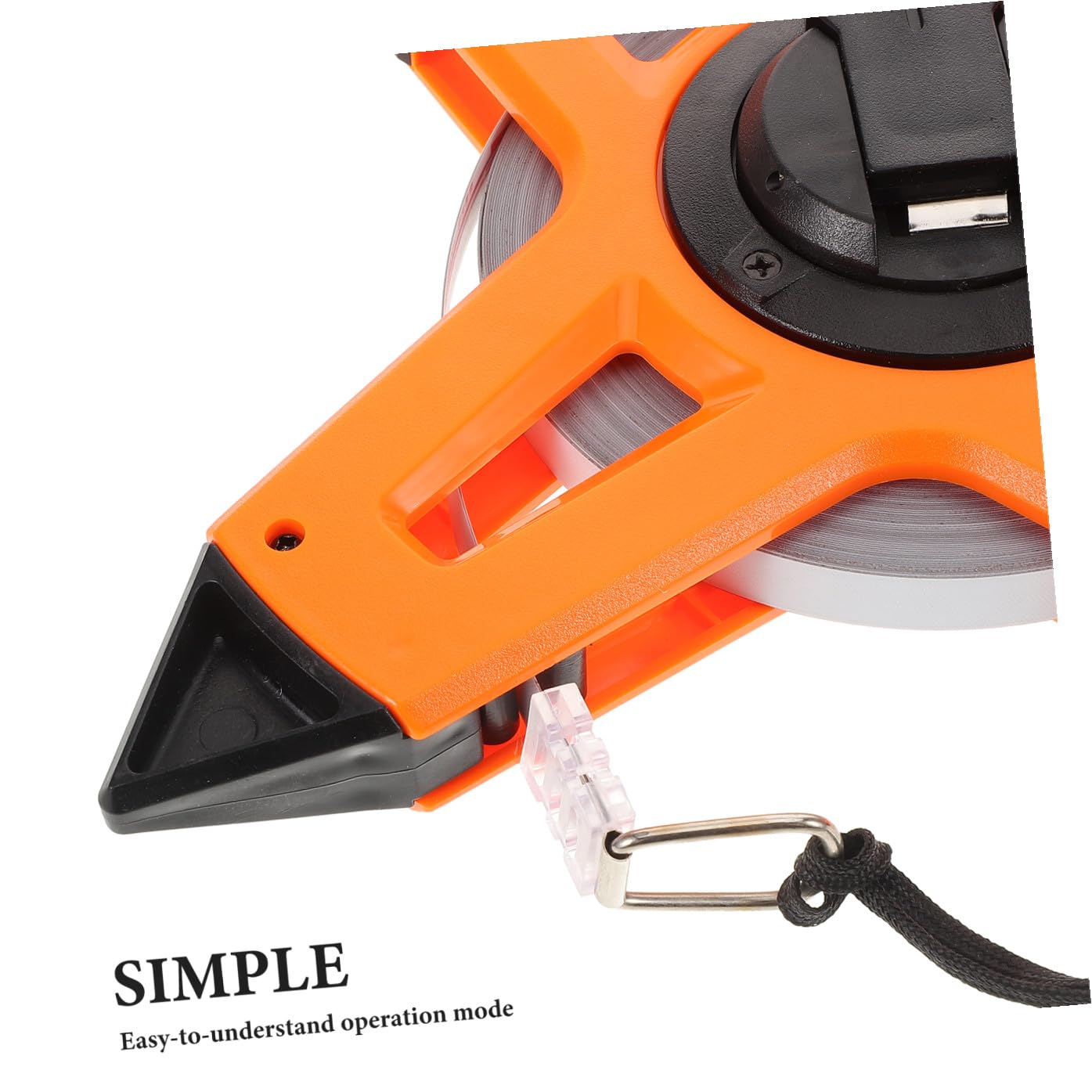 DOITOOL Cinta Métrica de Ingeniería de Plástico y Nylon, 0-50m, Diseño Compacto y Portátil, para Mediciones Profesionales y Bricolaje