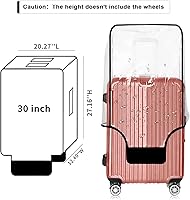 Vista 21 de Cubierta de equipaje de PVC transparente protectores de maleta para maleta aprobada por la TSA, marco transparente