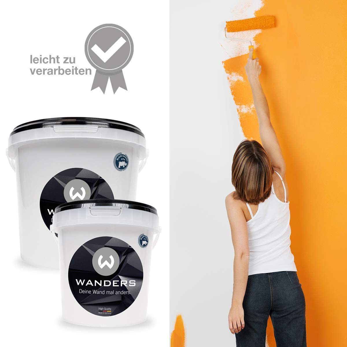 Wanders Tafelfarbe 3L, Pariser Taupe - Wasserbasierter, Tafellack matt für Kreative Wandgestaltung & einfache DIY-Anwendungen. Beschreibbar & Abwischbar. In vielen modernen Farben