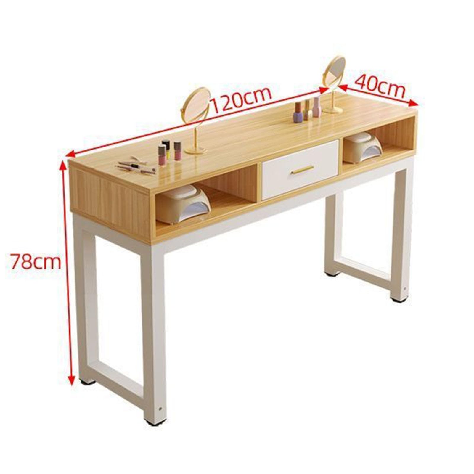Estación de Mesa de Uñas de Manicura de Madera,Escritorio de Arte de Uñas de SPA Salón Profesional Simple Moderno con Cajones de Almacenamiento,estación De Maquillaje Estación de Trabajo Belleza