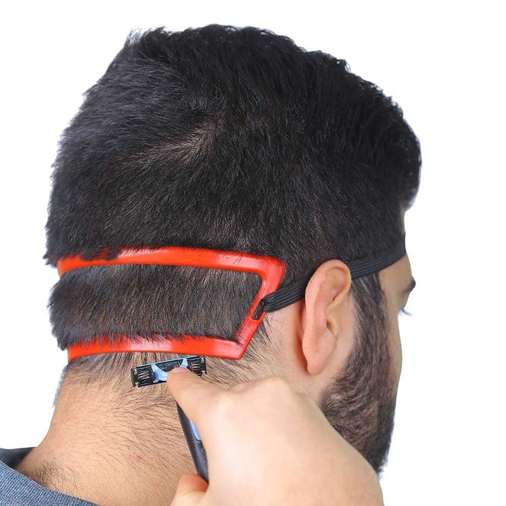 Strumento di Barbiere del Collo dei Capelli di Taglio Mold Guida Line Scollo Tagli Capelli Template Template Collo Linea Sottile