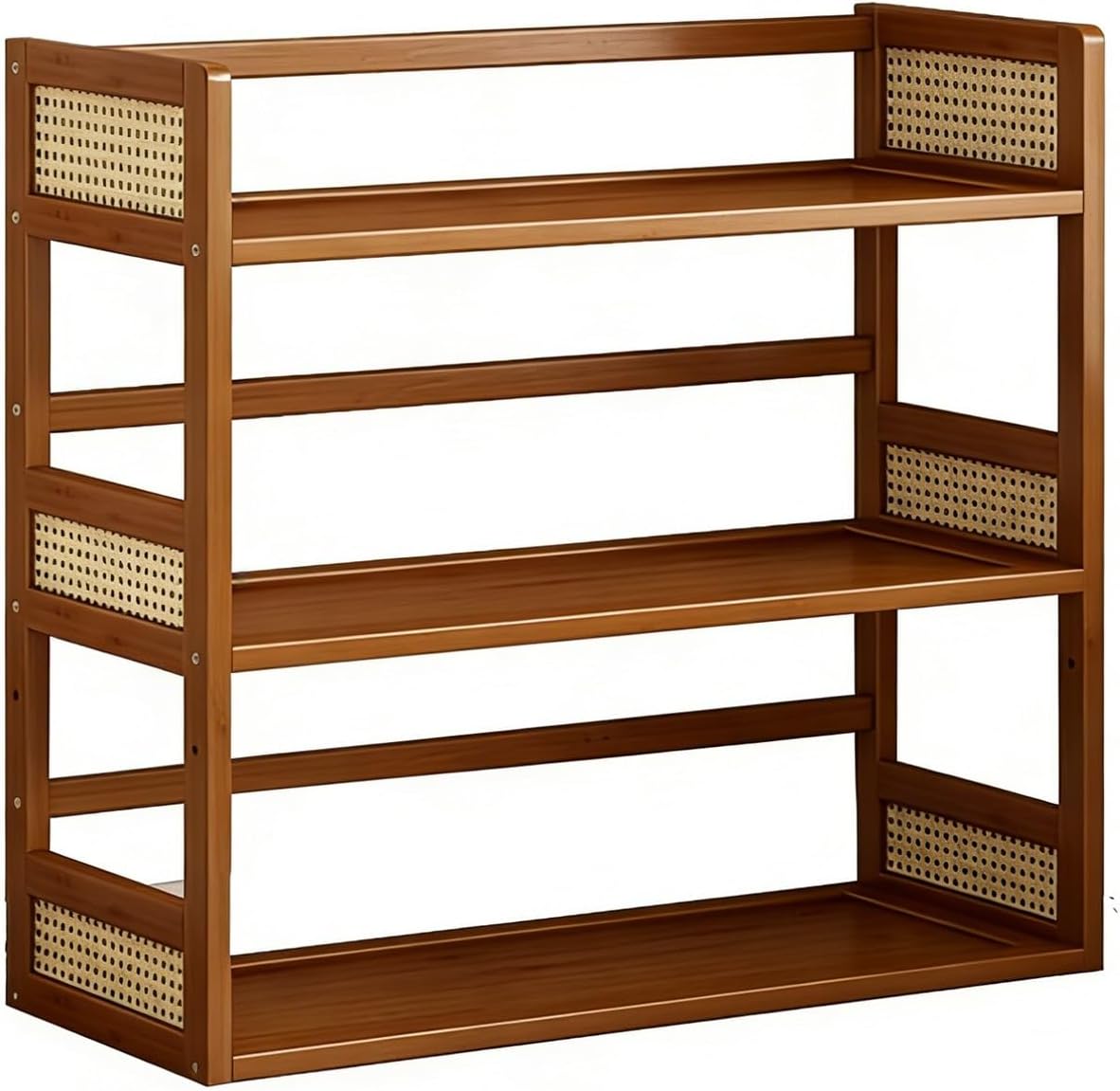 Desktop Storage Rack, 2-Tier Wood Shelf Organizer, Space-Saving Countertop & Desk for Kitchen, Office, Home(19.6 * 7.8 * 13.7in)