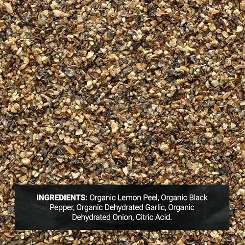 Frontier Co-op Organic Lemon Pepper, 1-pound Bulk Bag, Salt-free, Zesty and Pepper to Perk up any Dish - Image 2