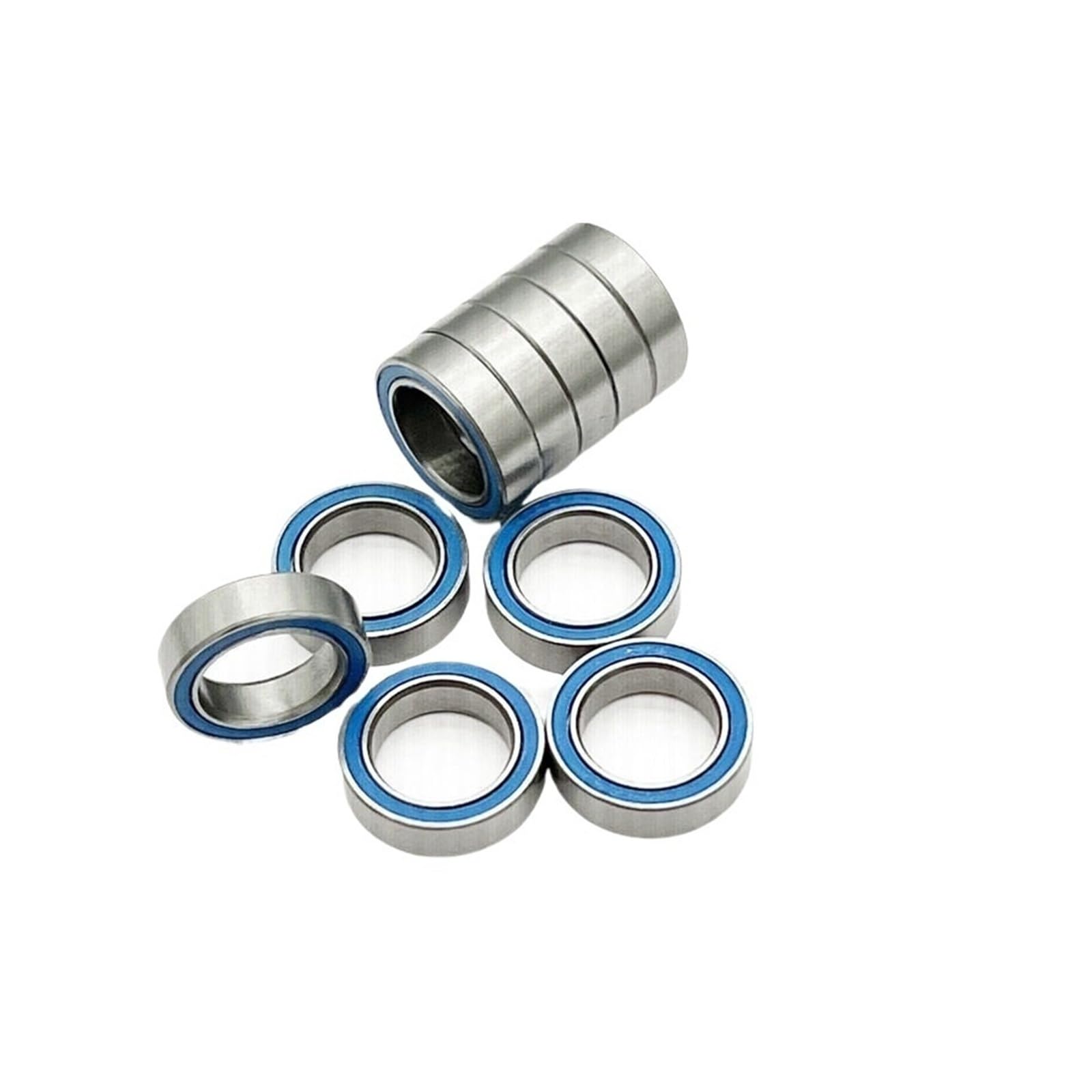 Roulement à billes à gorge profonde en acier 6804-2RS 6804 RS 20 x 32 x 7 mm 20 x 32 x 7 mm, double joint en caoutchouc bleu