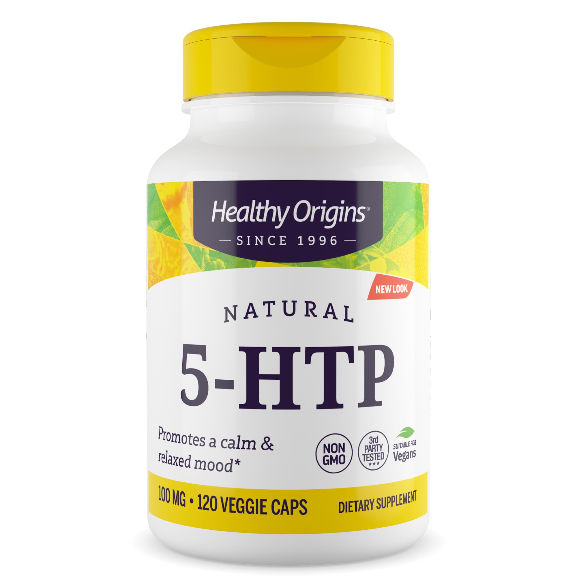 Healthy Origins 5-HTP 100 mg, Griffonia Seed, 120 Veggie Caps