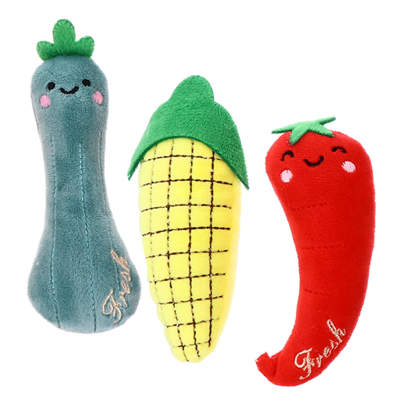 WOONEKY 3pièces Jouet Peluche à Herbe à Chat pour Chat Jouet avec Herbe à Intégrée pour Taquiner Les