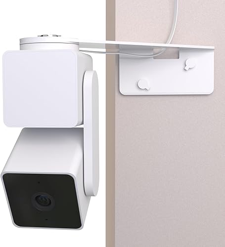 Zwolf Soporte de pared para Wyze Cam Pan V3 V4, soporte de esquina exterior para cámara Wyze al aire libre interior, cobertura lateral completa,