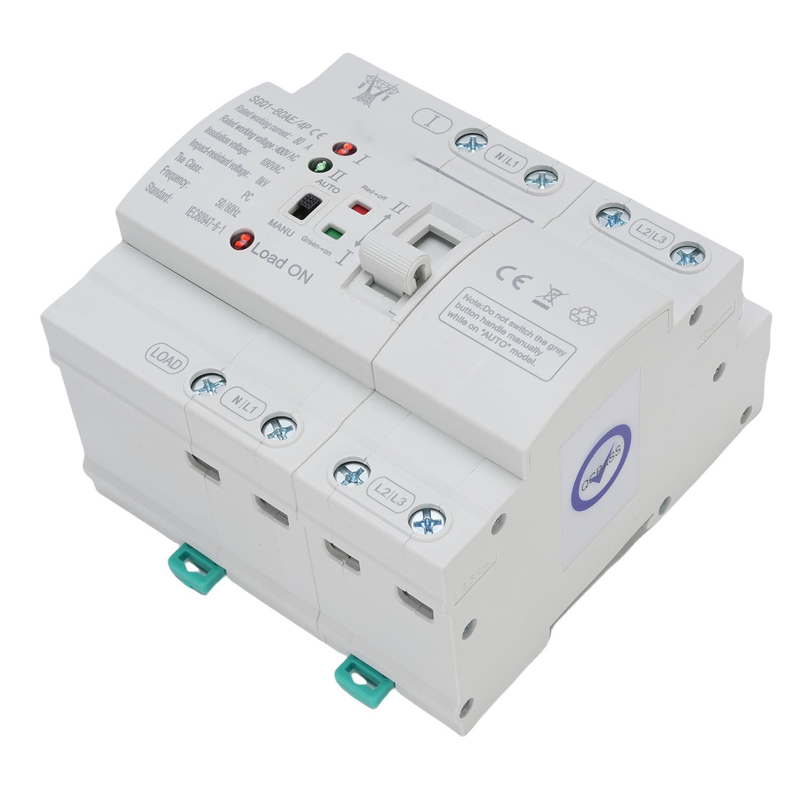 Keenso 4P Automatic Transfer Switch 80A Robust Construction for Reliable