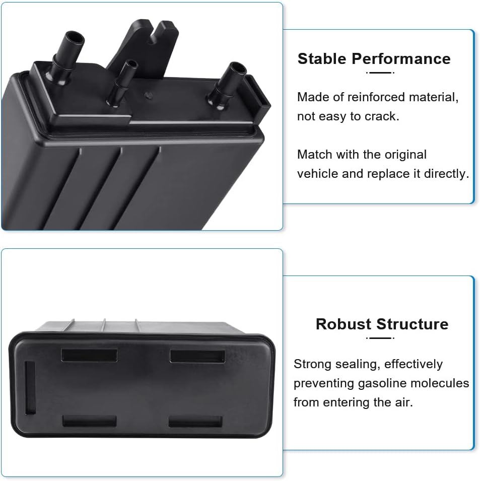 JDMON Evap Canister Replacement for Chevy Tahoe GMC Yukon Cadillac CTS Escalade SRX Buick Rendezvous 3.6L 4.8L 5.3L 6.0L 6.2L 2004-2016 Fuel Vapor Charcoal Canister Replaces 215-464 12573648 911-149