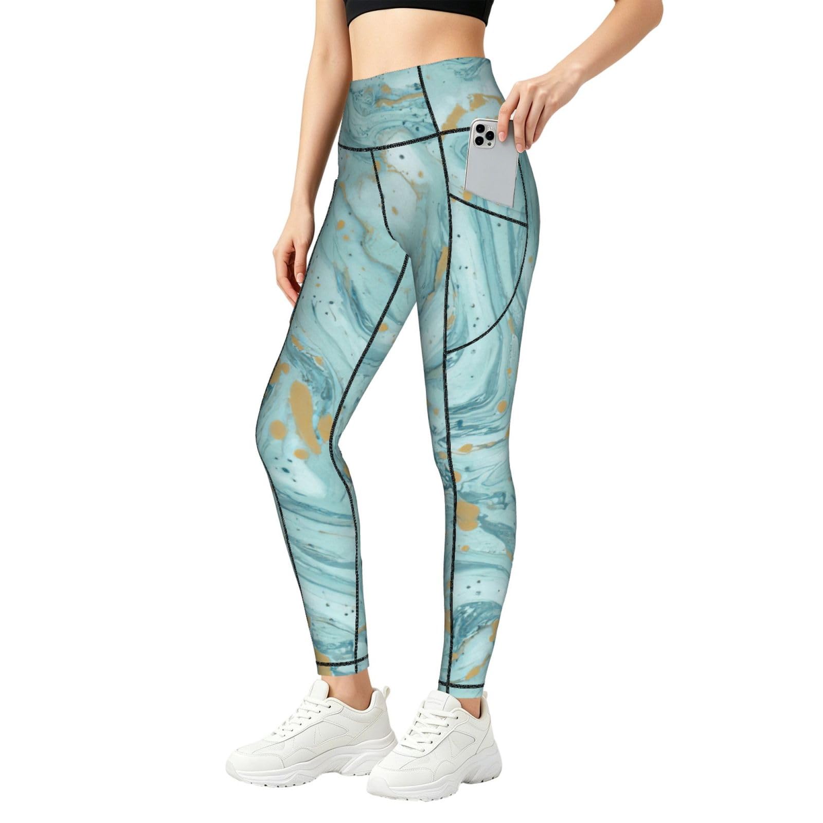 Pantalones de yoga para mujer con bolsillos elásticos EdsfFehs 8