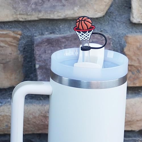 Miniatura 3 de Tapa de popote de café Boba para vaso Stanley, 12 unidades, accesorios de silicona para copa Stanley