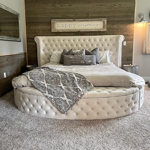 Lpkrpl BED001 Luxury Round Bed Frame Queen thumb #2